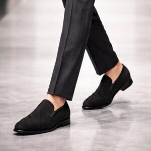 Mezlan Crespi Venetian Loafers Men’s 10M Black Glass Suede Slip-On Dress Shoes Amazon.com | Mezlan - Milani - Men main image 2